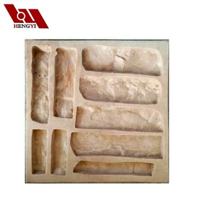 Silicone Rubber Stone Mold, white artificial stone, Interior Stone Wall Panels Mold Manufacturing Artificial Stone